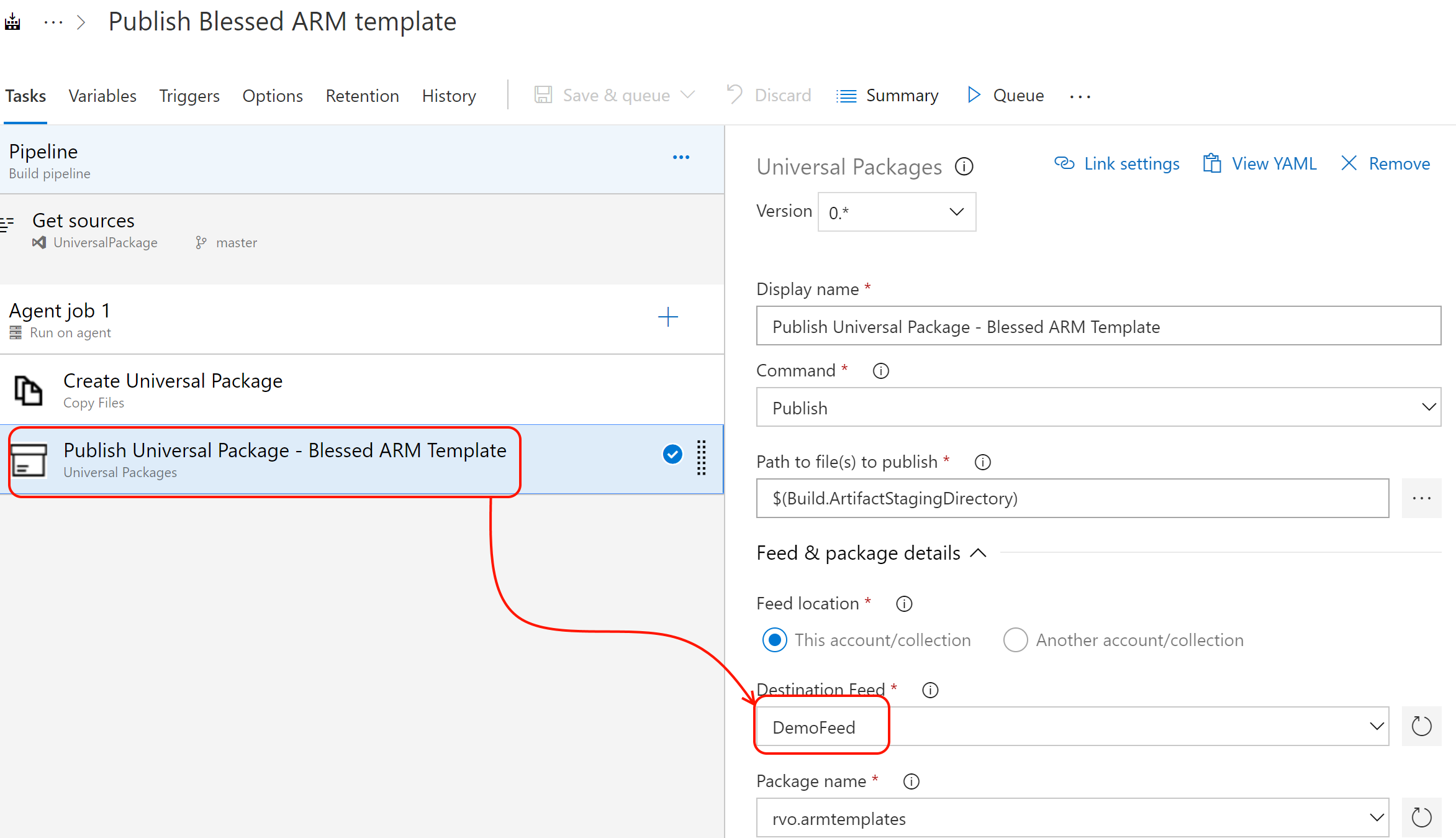 Distribute your blessed ARM templates with Universal Packages in Azure ...
