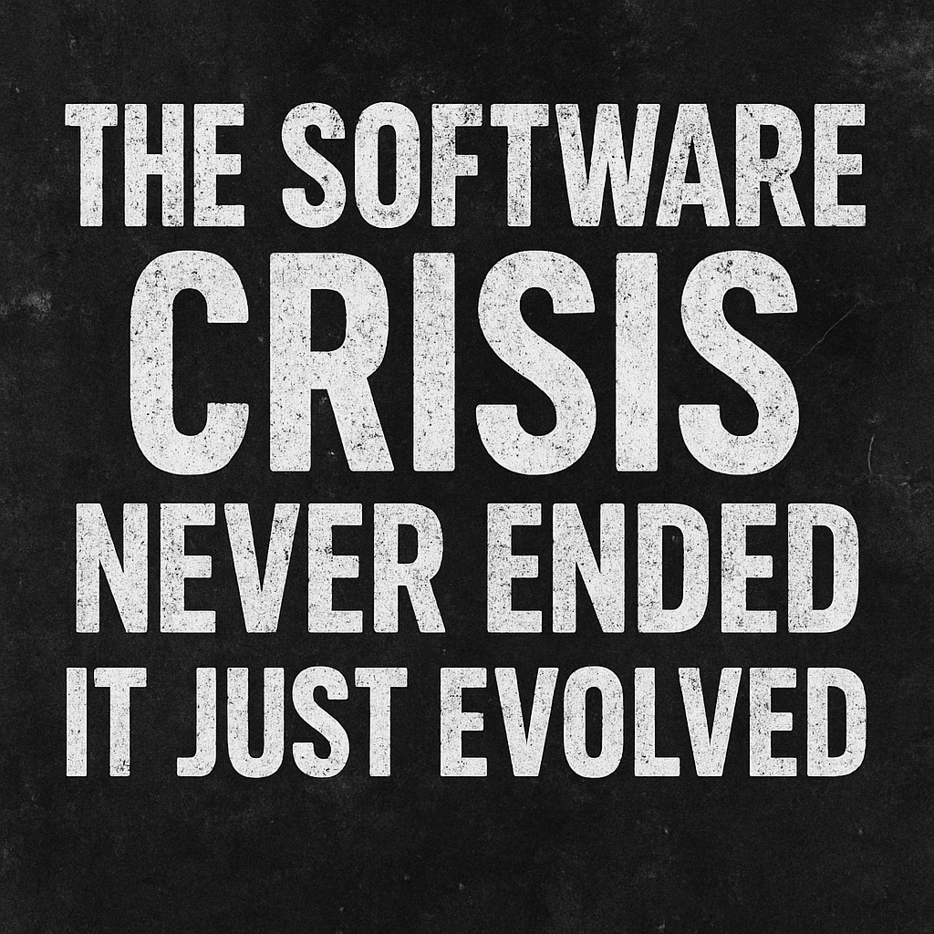 The Software Crisis Never Ended, It Just&nbsp;Evolved
